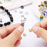 600pcs Alloy Spacer Beads Jewelry Bead Charm Spacers for Jewelry Making Bracelets Necklace, Crafts Gold Silver Spacer Beads(12 Styles,Silver and Gold)