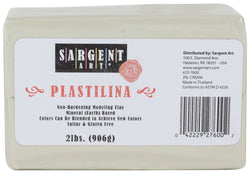 Sargent Art Plastilina Modeling Clay, 2-Pound, Cream