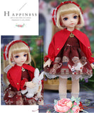 1/6 BJD Doll Full Set 26Cm 10Inch 19 Jointed Dolls + Wig + Skirt + Makeup + Shoes + Socks + Accessories,DIY Toys Fashion Dolls Christmas Best Gift