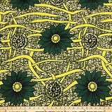 African Print Fabric Cotton Print 44'' wide Sold By The Yard (185176-1)