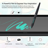 Artisul D16 Graphics Tablet 15.6'' Drawing Tablet with Screen 19201080 FHD Drawing Monitor Battery-Free Stylus with 8192 Levels of Pen Pressure 7 Customized Shortcut Keys and a Dial-2019 Version