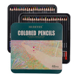 48 Oil Based colored pencils for adults with Color Wheel, HUEEYES - Ideal for Coloring and Drawing, Vibrant Color Professional Art School Supplies for Kids, Holiday Gifts for beginner Drawing