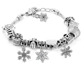 70 Pieces Charm Collections Antique Silver Pendant Charms Jewelry Crafting Supplies for DIY Necklace Bracelet(Christmas Snowflake Charms)