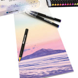 Bold Crafts Watercolor Brush Pens and Paper Art Set- 20 Colors with Real Brush Tips, Sketch Pad, Water Pen- Markers for Calligraphy, Drawing, Coloring, Painting for Adults, Kids, Beginners, Artists