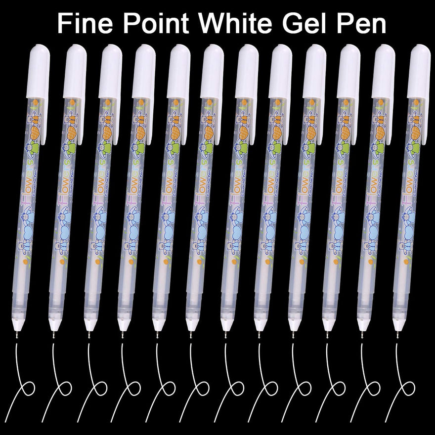 Shop Dyvicl White Ink Pens - 12-Piece Fine Po at Artsy Sister.