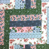 Floral Quilt Patch Pink Print Sheeting Fabric Cotton Polyester By The Yard 90" wide