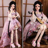 Y&D Children's Creative Toys BJD SD Doll 1/3 60CM Ball Jointed Dolls DIY Toy Action Figure + Clothes + Makeup + Wig + Shoes Girls Christmas Surprise Gift