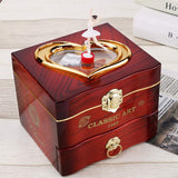 Musical Jewelry Box,salaheiyodd Retro Dancing Girl Clockwork Dressing Music Box Home Decor Desktop Ornament Crafs
