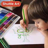 Shuttle Art 136 Colored Pencils, Soft Core Color Pencil Set for Adult Coloring Books Artist Drawing Sketching Crafting