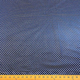 Cotton Printed Polka Dot Fabric 45" Wide 100% Cotton By The Yard Royal Blue