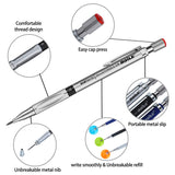 19 Pieces 2.0 mm Mechanical Pencil Set, Includes 8 Pieces Automatic Pencils, 4 Cases Black Lead Refills, 2 Cases Colored Lead Refills with Sharpener and 4 Pieces Erasers for Draft Drawing (Style 1)