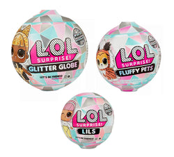LOL Surprises Winter Disco Glitter Globe Series Doll, Fluffy Pets, and Lils
