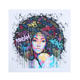 GUAngqi Women Unframed Canvas Printing Wall Decor Painting Art Canvas African American Wall Art with No Frame