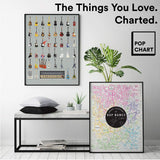 Pop Chart: Poster Prints (16x20) - Rap Names Infographic - Printed on Archival Stock - Features Fun Facts About Your Favorite Things