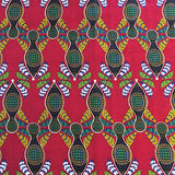 African Print Fabric Cotton Print 44'' wide Sold By The Yard (90149-5)