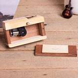 FuturePlusX Creative Wooden Music Box, Retro Camera Designed Wooden Gift Music Box for Boys Girls Home Decoration