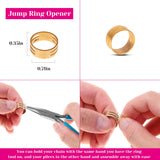 Jump Rings and Jewelry Pliers for Jewelry Making, Cridoz Jewelry Repair Kit with 1520Pcs Silver Jump Rings and 3Pcs Jewelry Pliers for Earrings, Necklaces, Rings, Bracelets and Jewelry Making Supplies