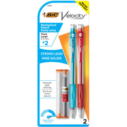 BIC Velocity Original Mechanical Pencil, Thick Point (0.9mm), 2-Count