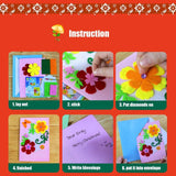Card Making Kits DIY Handmade Greeting Card Kits for Kids, Christmas Card Folded Cards and Matching Envelopes Thank You Card Art Crafts Crafty Set Gifts for Girls Boys