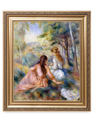 DECORARTS "in The Meadow" Pierre-Auguste Renoir Giclee Prints Framed Art for Wall Decor. Framed Size: 30x26