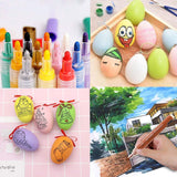 SUTOROO Paint Pens for Rock Painting Stone Ceramic Glass Wood Fabric Canvas Mugs Card 2 mm Fast Drying DIY Craft Making Supplies Scrapbooking Craft Acrylic Paint Marker Pens Set of 12 Colors