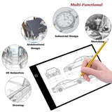 A4 Tracing Light Box Portable LED Light Table Tracer Board Dimmable Brightness Artcraft Light Pad for Artists Drawing 5D DIY Diamond Painting Sketching Tattoo Animation Designing