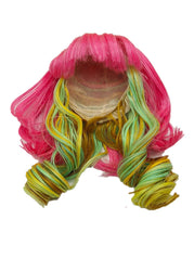 LUCKEYE Doll Wigs-BJD 1/3 Doll Wig DIY Colorful Handmade High Temperature Wig Sets Suit for Joint Doll Baby Curls Hair (A)