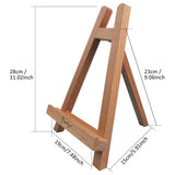 Tavolozza 11 inch Tall Tabletop Wood Display Easel (1-pack)