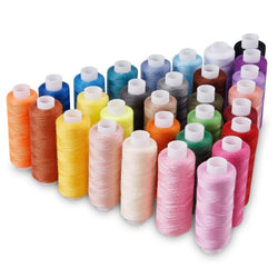 Candora Sewing Thread Assortment Coil 30 Color 250 Yards Each Polyester Thread Sewing Kit All Purpose Polyester Thread for Hand and Machine Sewing