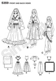 Simplicity Women's Gypsy and Belly Dancer Costume Sewing Patterns, Sizes 14-20