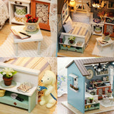 UniHobby DIY Dollhouse Miniature Kit Romantic Forest Time Wooden Gift House Toy