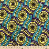 DTY African Print Fabric Serpent (2-2) Stretch Brushed Jersey Knit Apparel 58/60" Wide Sold BTY