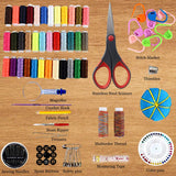 Sewing Kit, 183 Premium Sewing Supplies, Best for Beginners - Adults - Starter - Traveller, Professional Sew Kits, Thread and Needle Premium - Hand Sewing Accessories - Full Size Organizer Kit Sewing