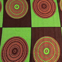 African Print Fabric Cotton Print 44'' wide Sold By The Yard (90141-4)