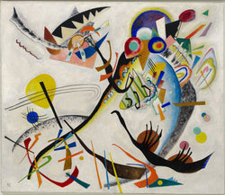 Wassily Kandinsky - Blue Segment, Canvas Art Print by YCC, Size 18x24, Non-Canvas Poster Print