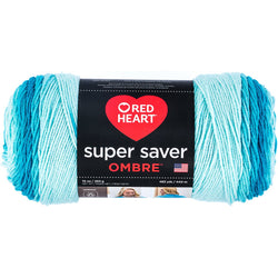 Red Heart Super Saver Ombre Yarn, 10 oz, Scuba