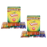 Mini Twistables Crayons, Amazon Exclusive, School Supplies, Great for Coloring Books, 50Count - 2 Pack