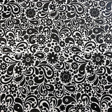 Cotton Printed Sky Fabric 45" Wide 100% Cotton By The Yard Black and White