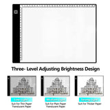 Ligtek A4 LED Light Pad with Detachable Sheet - USB Powered Light Box Dimmable Brightness Light Board for Artists Drawing Sketching Animation Designing Stencilling