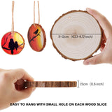 Genmitsu Natural Wood Slices, 8Pcs 4.3-4.7 Inches Unfinished Wood Circles Pieces, Ideal for CNC, Laser Cutting, Wood Burning, Arts and DIY Crafts