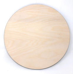 Gocutouts 9" Wooden Circle Cutouts Unfinished 1/4" Baltic Birch Package of 6 (9" 1/4 Package of 6)