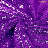 3 Feet 1 Yards Sequin Fabric, By the Yard, Sequin Fabric, Tablecloth, Linen, Sequin Tablecloth, Table Runner Photo Booth Backdrop,READY TO SHIP!! (Purple)