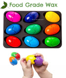 Walnut Tree Infant Love |Montessori Magic Crayons | Egg Starter Crayons | Non Toxic 9 Colors & 18 Pcs