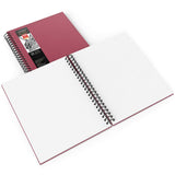 Arteza Sketch Book, 9x12-inch, 2-Pack, Pink Drawing Pads, 200 Sheets Total, 68 lb 100 GSM, Hardcover Sketchbook, Spiral-Bound, Use with Pencils, Charcoal, Pens, Crayons & Other Dry Media