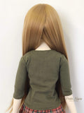 Petite Marie Japan for 1/3 Doll 23 inch 60cm SD DD BJD Round Collar Half Sleeve T-Shirt (Khaki)