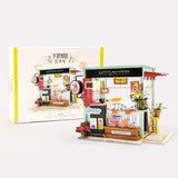 Rolife Miniature Dollhouse-Wooden Mini House Set to Build-Cute Kitchen Playset-Handmade Miniature Cute Model Kit-Best Birthday for Boys and Girls(Dessert Shop)