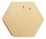 Studio Papilia MDF Board Hexagon, 12 inches 2-Pack | Unfinished Wooden Shape | Uncradled Art Panel | Wood Boards for Crafts | DIY Plaque Plank Cutout | Blank Sign Tray | Artist Painting | Fiberboard