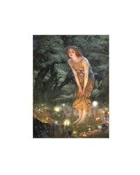 Zeckos Midsummers Eve Fairy Art LED Accent Printed Canvas Wall Hanging