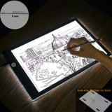 LED Drawing Tracing Pad, A4 LED Light Box Tracer Board with Adjustable Brightness USB Power for Artists, Drawing, Sketching, Animation, Diamond Painting, Copy