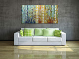 Tiancheng Art 24 x 48 Inch Abstract Art Painting 3D Oil Hand Painted on Canvas Wall Art Prints Framed Palette Knife Oil Canva Painting Acrylic Ready to Hang